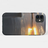 Coques Case-Mate iPhone Coucher de soleil de la jetée (Dos (Horizontal))