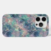 Coques Case-Mate iPhone Coucher de soleil dégraissé Texture bleue (Verso (horizontal))