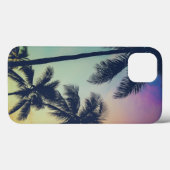 Coques Case-Mate iPhone Coucher de soleil des palmiers (Verso (horizontal))