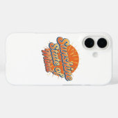 Coques Case-Mate iPhone Coucher de soleil d'été dans le style funky des an (Verso (horizontal))