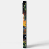 Coques Case-Mate iPhone Coucher de soleil du train de moteurs à vapeur (Verso / Gauche)