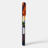 Coques Case-Mate iPhone Coucher de soleil du village d'automne (Verso / Droite)