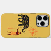 Coques Case-Mate iPhone Coucher de soleil en Afrique (Verso (horizontal))