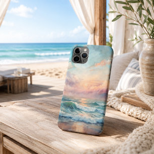 Case-Mate iPhone Case Coucher de soleil océanique majestueux Vagues aqua