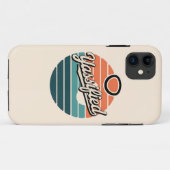 Coques Case-Mate iPhone Coucher de soleil rétro yassifié (Dos (Horizontal))