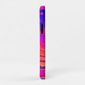 Coques Case-Mate iPhone Coucher de soleil rose et violet (Dos/Droite)