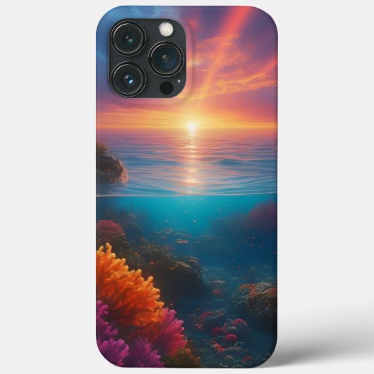 Coques Case-Mate iPhone Coucher de soleil sous-marin Tropical 1 (Verso)