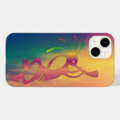 Coques Case-Mate iPhone Coucher de soleil Sud-Ouest Kokopelli (Verso (horizontal))