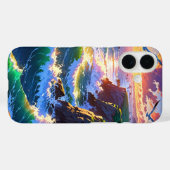 Coques Case-Mate iPhone Coucher de soleil sur la mer d'été (Verso (horizontal))