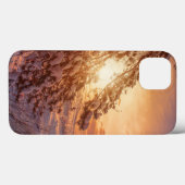 Coques Case-Mate iPhone Coucher de soleil sur la mer et le pin (Verso (horizontal))