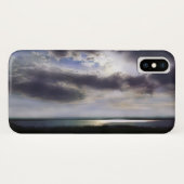 Coques Case-Mate iPhone Coucher de soleil sur la peinture d'aquarelle du l (Dos (Horizontal))