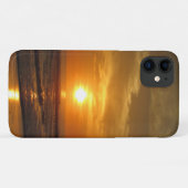 Coques Case-Mate iPhone coucher de soleil sur la plage (Dos (Horizontal))