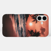 Coques Case-Mate iPhone coucher de soleil sur la plage côtière (Verso (horizontal))