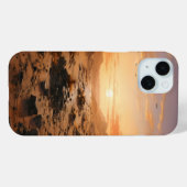 Coques Case-Mate iPhone coucher de soleil sur le désert (Verso (horizontal))