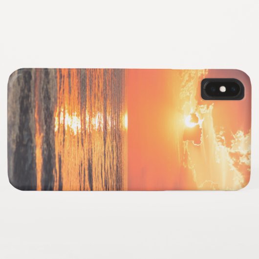 Coques Case-Mate iPhone coucher de soleil sur l'eau (Dos (Horizontal))