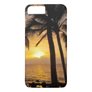 Coque iPhone 8 Plus/7 Plus Coucher de soleil sur palmier