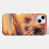 Coques Case-Mate iPhone Coucher de soleil sur une île tropicale (Verso (horizontal))