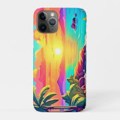 Coques Case-Mate iPhone Coucher de soleil tropical : Ciel Vivant (Dos)