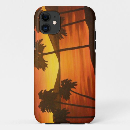 Coques Case-Mate iPhone Coucher de soleil tropicale des palmiers (Dos)