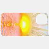 Coques Case-Mate iPhone Coucher d'or Soleil Mandala Aquarelle Mer (Retour (horizontal))