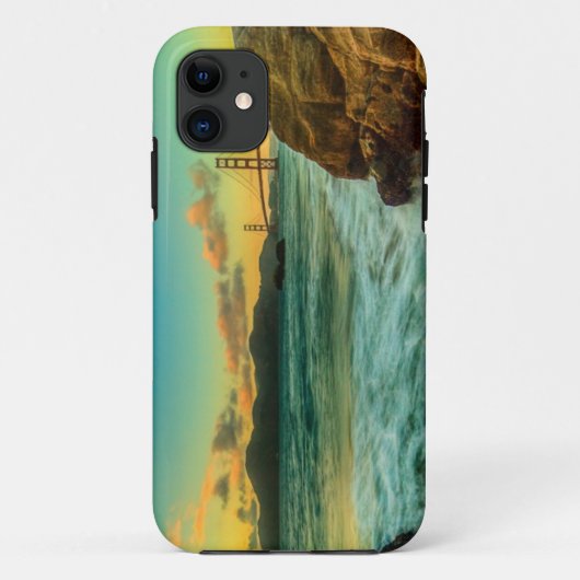 Coques Case-Mate iPhone Coucher du soleil à la plage de Baker (Dos)