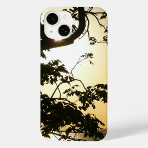 Coque Pour iPhone 14 Coucher du soleil à travers les arbres II Photogra