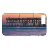 Coques Case-Mate iPhone Coucher du soleil de plage de pilier (Dos (Horizontal))