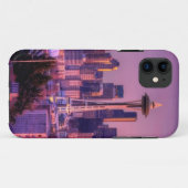 Coques Case-Mate iPhone Coucher du soleil derrière l'horizon de Seattle du (Dos (Horizontal))