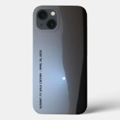 Coques Case-Mate iPhone Coucher du soleil martien bleu (Verso)