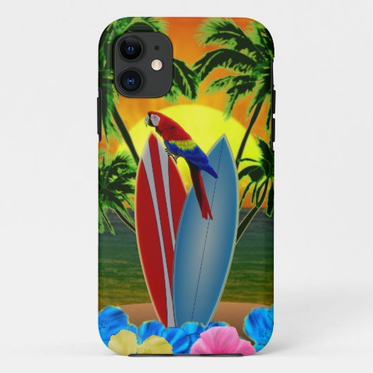 Coques Case-Mate iPhone Coucher du soleil tropical (Dos)