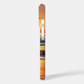 Coques Case-Mate iPhone Coucher Rouge Océan Peinture de paysage marin (Verso / Gauche)