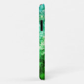 Coques Case-Mate iPhone Couches de cristaux verts (Dos/Droite)