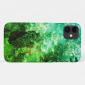 Coques Case-Mate iPhone Couches de cristaux verts (Dos (Horizontal))