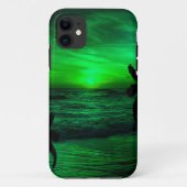 COQUES Case-Mate iPhone COUCHES DE SOLEIL VERTS OCÉAN PITTORESQUE (Dos)