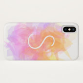 Coques Case-Mate iPhone Couches transparentes modernes/Jaunes rose magenta (Dos (Horizontal))