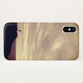 Coques Case-Mate iPhone Coucoucher de soleil de Pennard Cliffs (Dos (Horizontal))