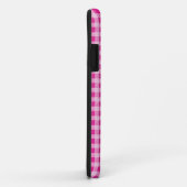Coques Case-Mate iPhone Couette En vichy rose (Dos/Droite)