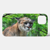 Coques Case-Mate iPhone Cougar Mountain Lion & Pins d'été (Verso (horizontal))