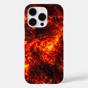 Coques iPhone 16 Pro Coulée de lave en fusion Volcanique Abstrait