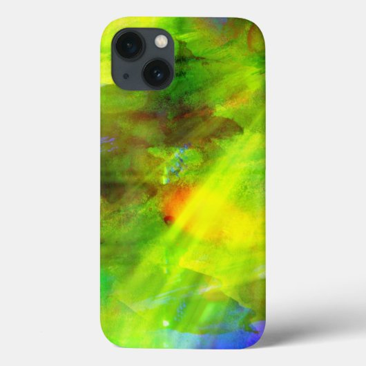 Coques Case-Mate iPhone couleur abstrait transparent arrière - plan vert, (Verso)