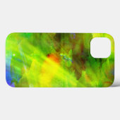 Coques Case-Mate iPhone couleur abstrait transparent arrière - plan vert, (Verso (horizontal))