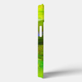 Coques Case-Mate iPhone couleur abstrait transparent arrière - plan vert, (Verso / Droite)