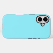 Coques Case-Mate iPhone Couleur Aqua fraîche solide (Verso (horizontal))