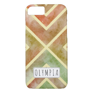 Etui iPhone Case-Mate Couleur aquarelle colorée bandes géométriques coul