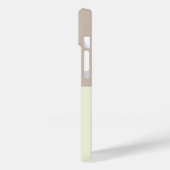 Coques Case-Mate iPhone Couleur Beige Tendance Monogramme vertical Minimal (Verso / Gauche)