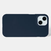 Coques Case-Mate iPhone Couleur Bleu Uni Mat (Verso (horizontal))