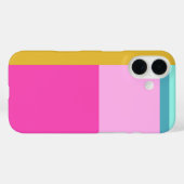 Coques Case-Mate iPhone Couleur bloc Art géométrique Formes turquoise bril (Verso (horizontal))