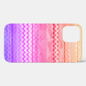 Coques Case-Mate iPhone Couleur Chevron Stripes Bois Look #2 (Verso (horizontal))