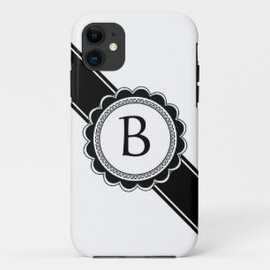 Case-Mate iPhone Case Couleur chic de coutume de monogramme d'élégance