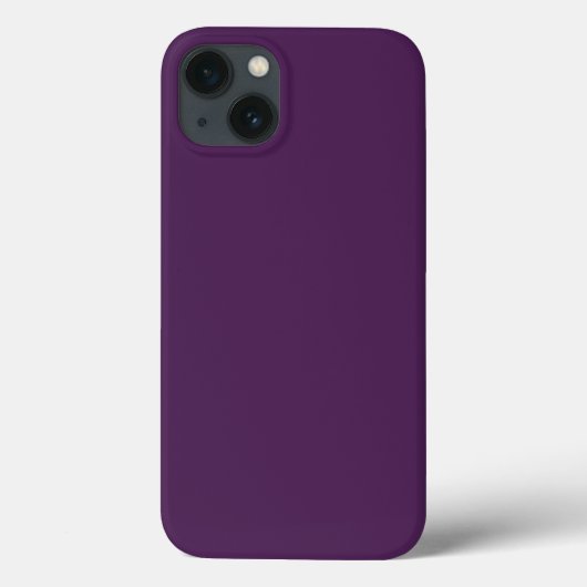 Coques Case-Mate iPhone Couleur claire solide minuit violet foncé (Verso)